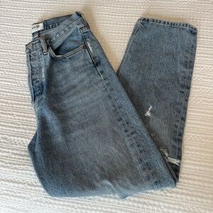 Women’s Agolde 90’s Crop Jean in Suspend Wash Size 23